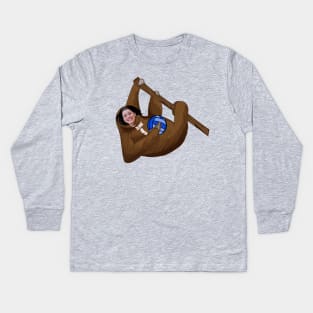 Belle and Sloth Kids Long Sleeve T-Shirt